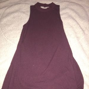 VERY CUTE MAROON RIBBED DRESS!!